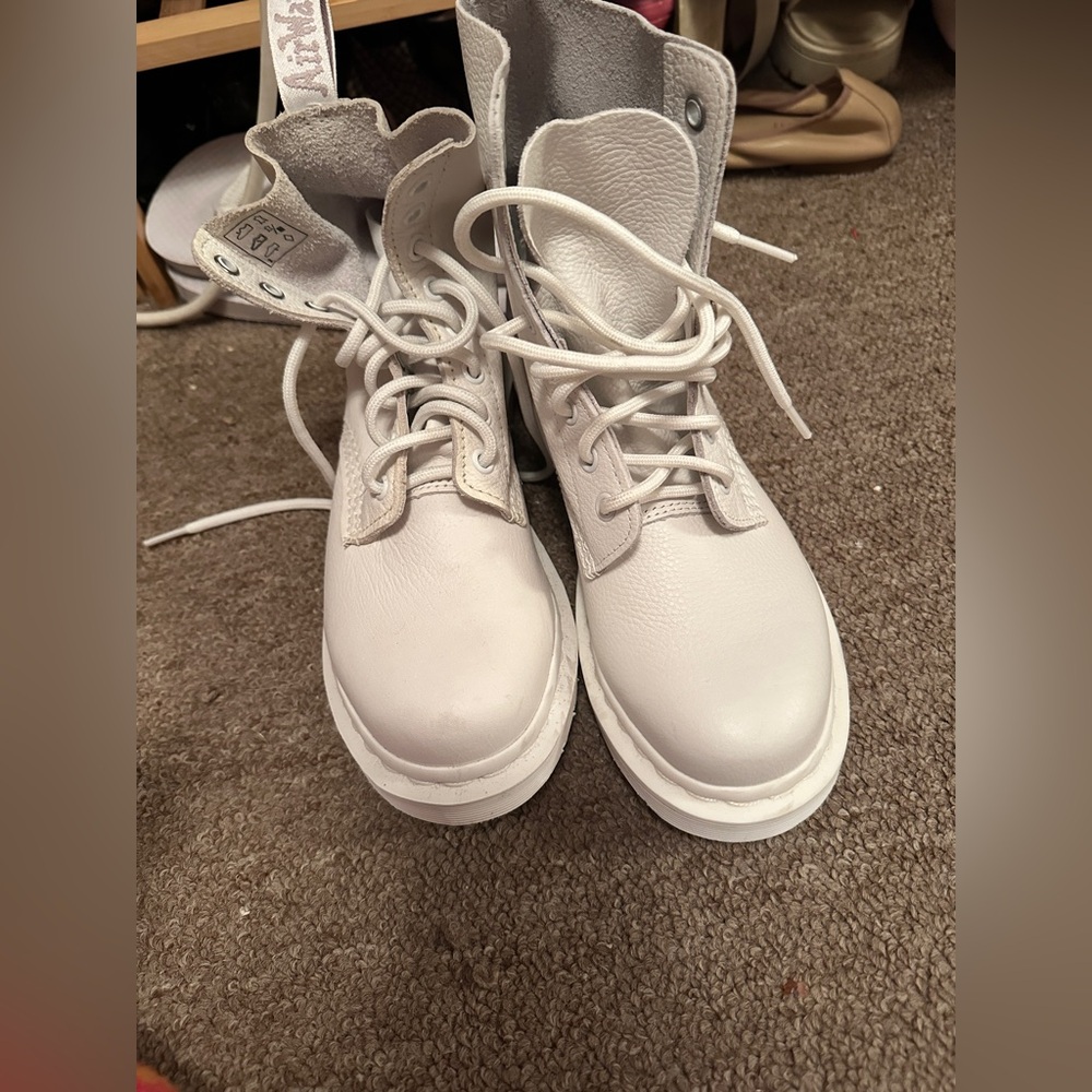 White Dr. Martens boots!